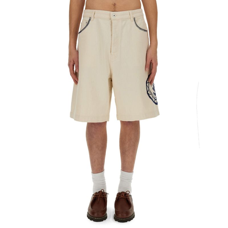 Drle De Monsieur Men Cotton Bermuda Shorts